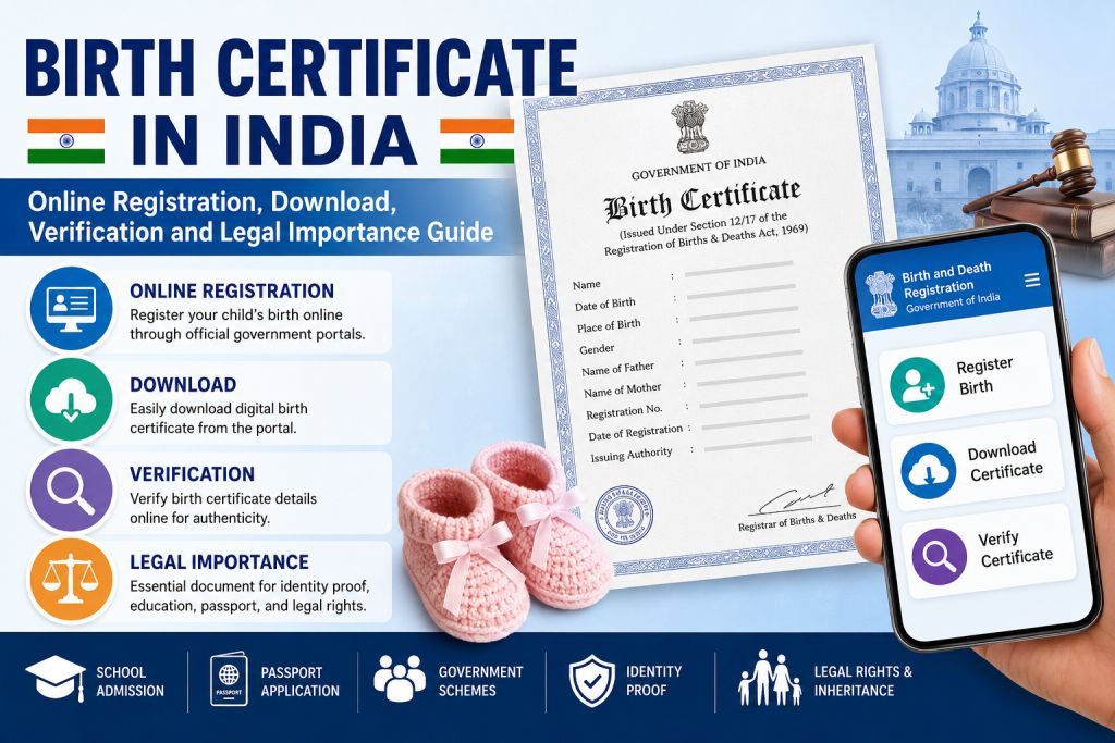 Birth Certificate in India – Online Registration, Download, Verification and Legal Importance Guide